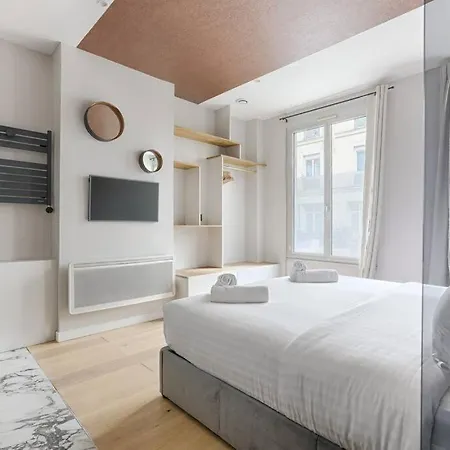 شقة Mykeypers - Luxury Flat 3br 8p With Jacuzzi - Haussmann *