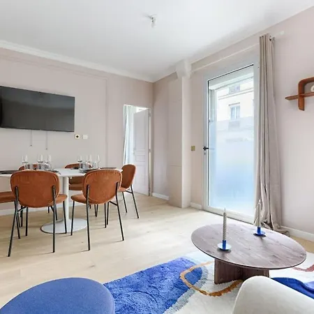 Mykeypers - Luxury Flat 3br 8p With Jacuzzi - Haussmann Apartament Paryż
