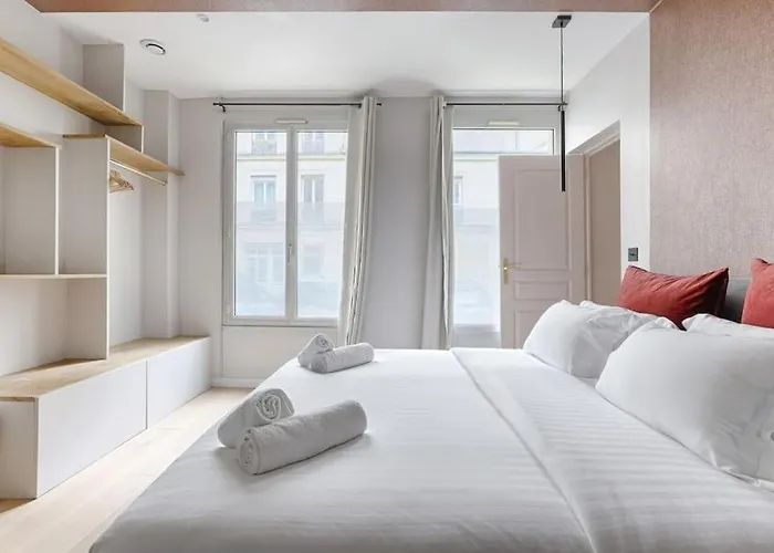 Mykeypers - Luxury Flat 3br 8p With Jacuzzi - Haussmann Apartament Paryż